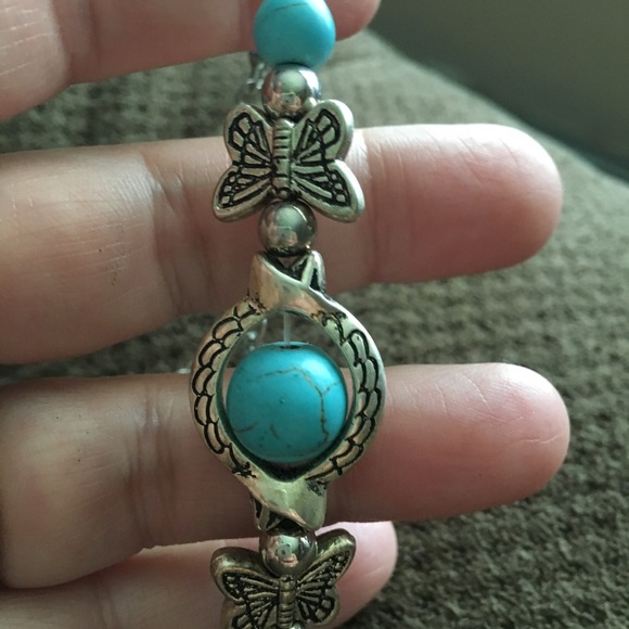 Bracelet-turquoise & silver - Picture 5 of 6